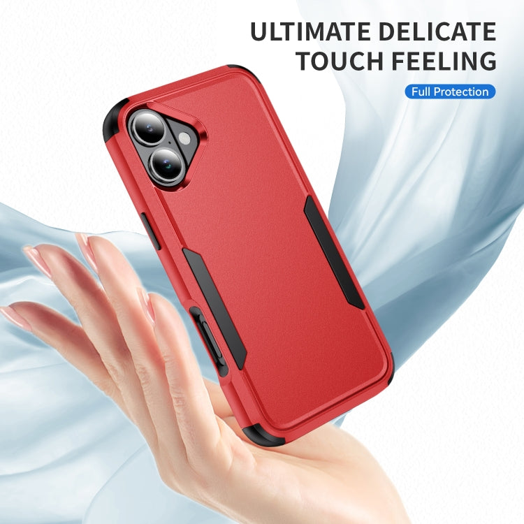 For iPhone 16 Plus Commuter Shockproof TPU + PC Phone Case(Red+Black) - iPhone 16 Plus Cases by PMC TechLife | Online Shopping South Africa | PMC TechLife | Buy Now Pay Later Mobicred