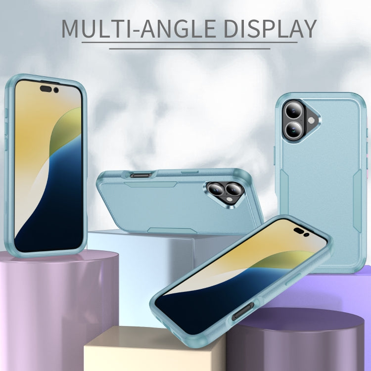 For iPhone 16 Plus Commuter Shockproof TPU + PC Phone Case(Grey Green) - iPhone 16 Plus Cases by PMC TechLife | Online Shopping South Africa | PMC TechLife | Buy Now Pay Later Mobicred