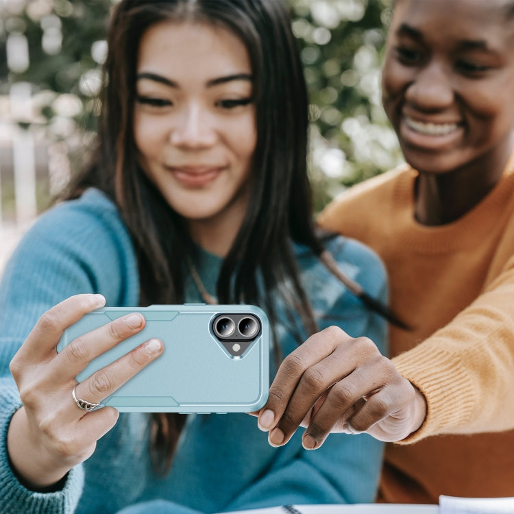 For iPhone 16 Plus Commuter Shockproof TPU + PC Phone Case(Grey Green) - iPhone 16 Plus Cases by PMC TechLife | Online Shopping South Africa | PMC TechLife | Buy Now Pay Later Mobicred