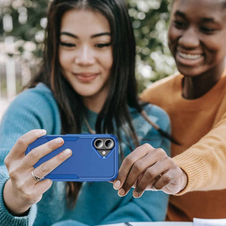 For iPhone 16 Commuter Shockproof TPU + PC Phone Case(Royal Blue) - iPhone 16 Cases by PMC TechLife | Online Shopping South Africa | PMC TechLife | Buy Now Pay Later Mobicred