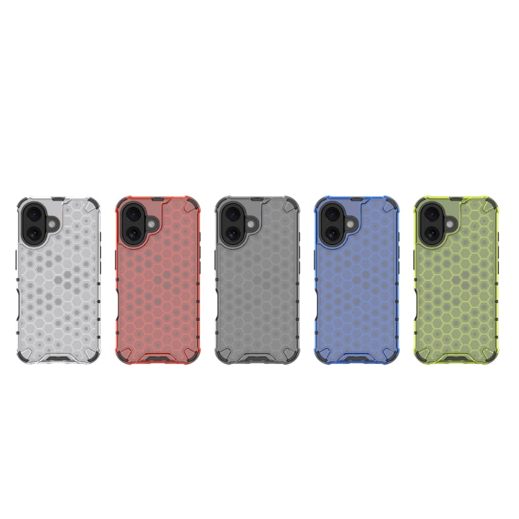 For iPhone 16 Honeycomb Shockproof Phone Case(White) - iPhone 16 Cases by PMC TechLife | Online Shopping South Africa | PMC TechLife | Buy Now Pay Later Mobicred