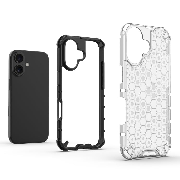 For iPhone 16 Honeycomb Shockproof Phone Case(Green) - iPhone 16 Cases by PMC TechLife | Online Shopping South Africa | PMC TechLife | Buy Now Pay Later Mobicred