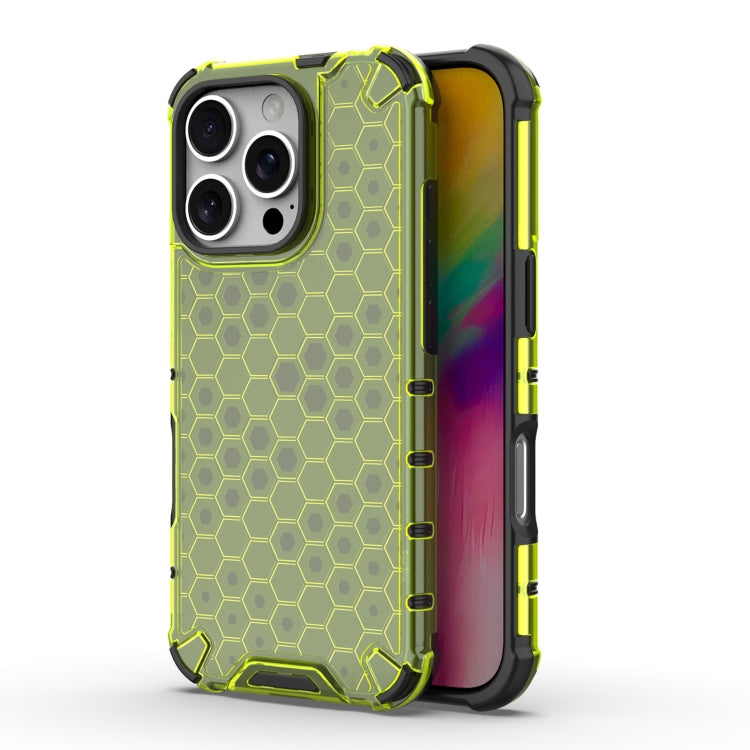 For iPhone 16 Pro Max Honeycomb Shockproof Phone Case(Green) - iPhone 16 Pro Max Cases by PMC TechLife | Online Shopping South Africa | PMC TechLife | Buy Now Pay Later Mobicred