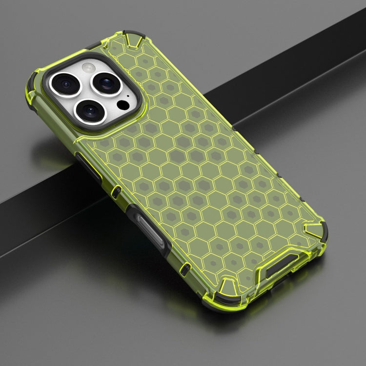 For iPhone 16 Pro Max Honeycomb Shockproof Phone Case(Green) - iPhone 16 Pro Max Cases by PMC TechLife | Online Shopping South Africa | PMC TechLife | Buy Now Pay Later Mobicred
