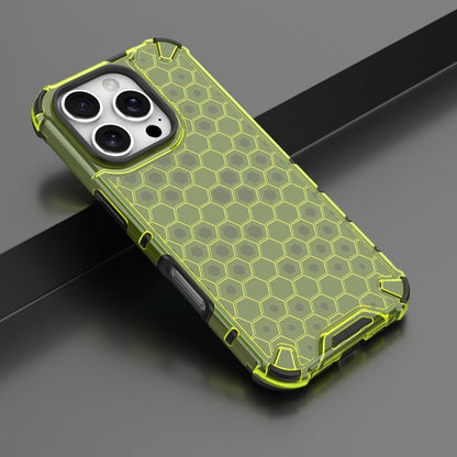 For iPhone 16 Pro Max Honeycomb Shockproof Phone Case(Green) - iPhone 16 Pro Max Cases by PMC Jewellery | Online Shopping South Africa | PMC Jewellery | Buy Now Pay Later Mobicred