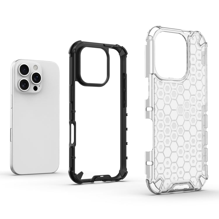For iPhone 16 Pro Max Honeycomb Shockproof Phone Case(Blue) - iPhone 16 Pro Max Cases by PMC TechLife | Online Shopping South Africa | PMC TechLife | Buy Now Pay Later Mobicred