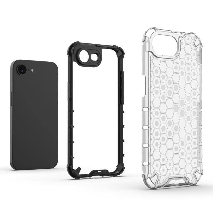 For iPhone 16e Honeycomb Shockproof Phone Case(Blue) - free shipping - PMC TechLife - Order now!