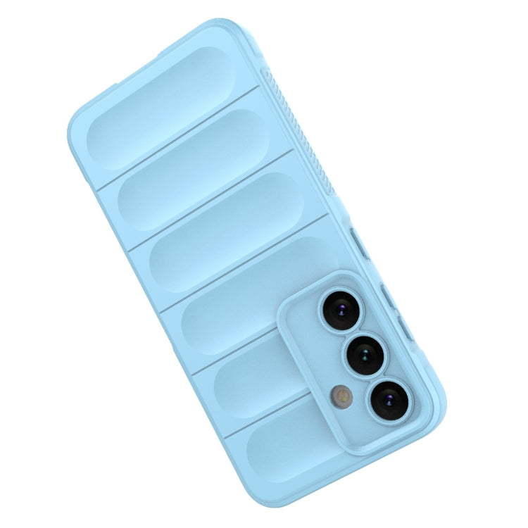 For Samsung Galaxy S24 5G Magic Shield TPU + Flannel Phone Case(White) - Galaxy S24 5G Cases by PMC TechLife | Online Shopping South Africa | PMC TechLife