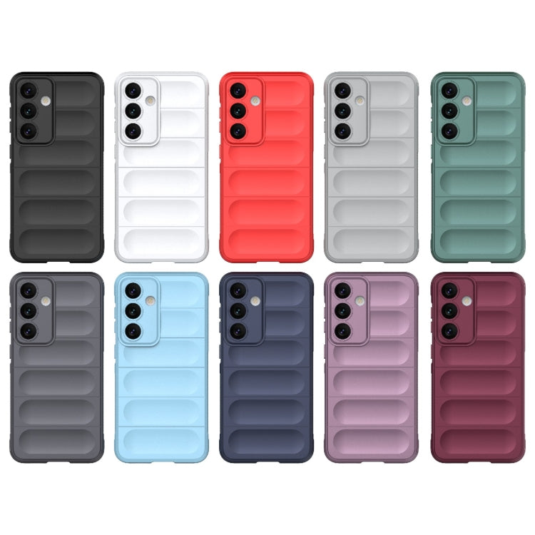 For Samsung Galaxy S24 5G Magic Shield TPU + Flannel Phone Case(White) - Galaxy S24 5G Cases by PMC TechLife | Online Shopping South Africa | PMC TechLife