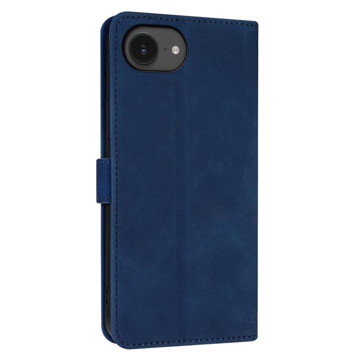 For iPhone 16e AZNS Skin Feel Calf Texture Flip Leather Phone Case(Blue) - iPhone 16e Cases by AZNS | Online Shopping South Africa | PMC TechLife | Buy Now Pay Later Mobicred