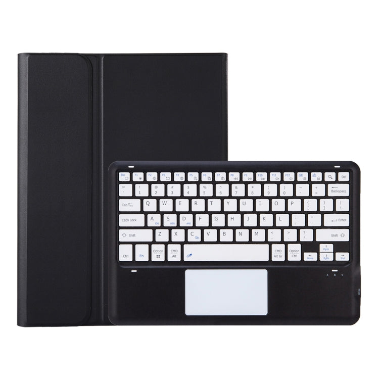 For Samsung Galaxy Tab S9+ A810B-A Touch Pad Detachable Bluetooth Keyboard Leather Tablet Case(Black+White) - Samsung Keyboard by PMC Jewellery | Online Shopping South Africa | PMC Jewellery