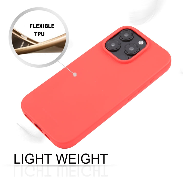 For iPhone 16 Pro GOOSPERY SOFT FEELING Liquid TPU Soft Phone Case(Red) - iPhone 16 Pro Cases by GOOSPERY | Online Shopping South Africa | PMC Jewellery | Buy Now Pay Later Mobicred