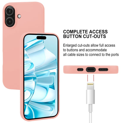 For iPhone 16 GOOSPERY SOFT FEELING Liquid TPU Soft Phone Case(Pink) - iPhone 16 Cases by GOOSPERY | Online Shopping South Africa | PMC Jewellery | Buy Now Pay Later Mobicred