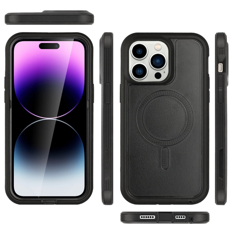 For iPhone 13 Pro Defender Series XT MagSafe Magnetic PC + TPU Shockproof Phone Case(Black) - iPhone 13 Pro Cases by PMC TechLife | Online Shopping South Africa | PMC TechLife