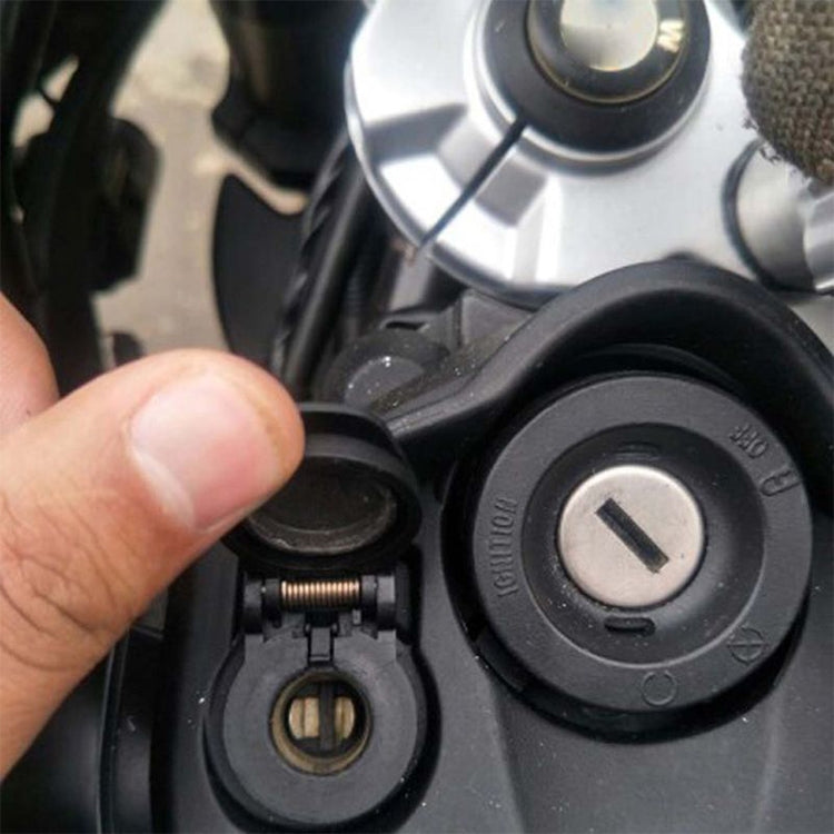 German EU Plug Special Motorcycle Elbow Charger Dual USB Voltmeter 4.2A Charger, Shell Color:Black(Red Light) - Battery Charger by PMC TechLife | Online Shopping South Africa | PMC TechLife | Buy Now Pay Later Mobicred