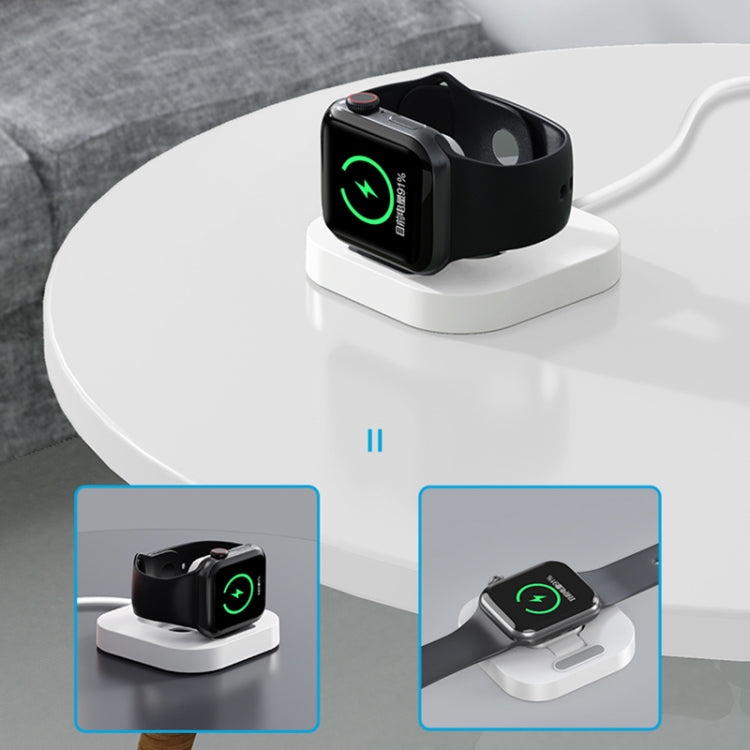 For Apple Watch JJT-A56 Portable Foldable Wireless Charger(White) - Charger / Holder by PMC TechLife | Online Shopping South Africa | PMC TechLife | Buy Now Pay Later Mobicred