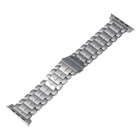 For Apple Watch SE 40mm Five Beads Titanium Steel Watch Band(Silver) - Watch Bands by PMC Jewellery | Online Shopping South Africa | PMC Jewellery