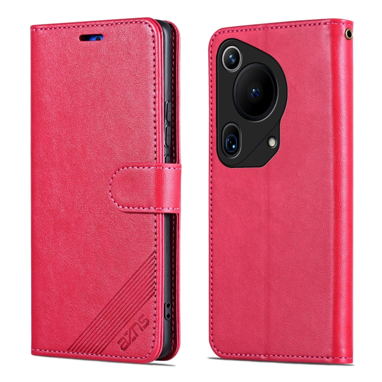 For Huawei Pura 70 Ultra AZNS Sheepskin Texture Flip Leather Phone Case(Red) - Huawei Cases by AZNS | Online Shopping South Africa | PMC Jewellery | Buy Now Pay Later Mobicred