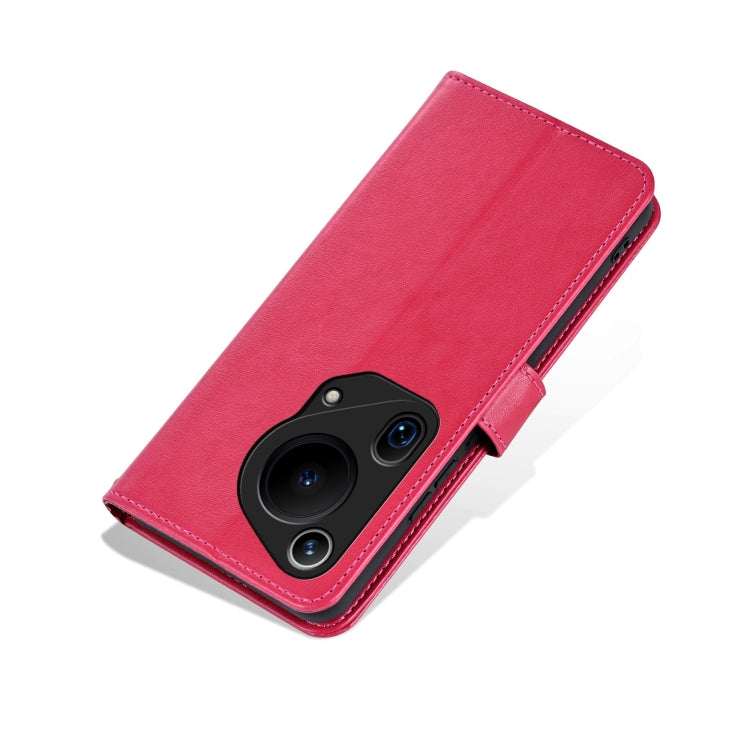 For Huawei Pura 70 Ultra AZNS Sheepskin Texture Flip Leather Phone Case(Red) - Huawei Cases by AZNS | Online Shopping South Africa | PMC Jewellery | Buy Now Pay Later Mobicred