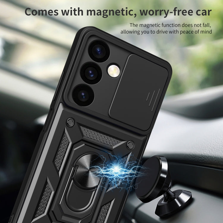 For Samsung Galaxy S24+ 5G Sliding Camera Cover Design TPU+PC Phone Case(Red) - Galaxy S24+ 5G Cases by PMC TechLife | Online Shopping South Africa | PMC TechLife