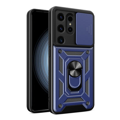 For Samsung Galaxy S24 Ultra 5G Sliding Camera Cover Design TPU+PC Phone Case(Blue) - Galaxy S24 Ultra 5G Cases by PMC Jewellery | Online Shopping South Africa | PMC Jewellery