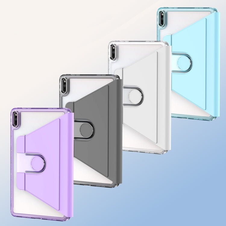For Huawei MatePad 10.4 Clear 360 Rotation Stand Smart Leather Tablet Case(Baby Blue) - Huawei by PMC TechLife | Online Shopping South Africa | PMC TechLife | Buy Now Pay Later Mobicred