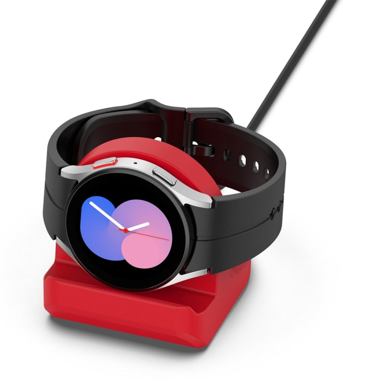 For Samsung Galaxy Watch 6 / 6 Classic Smart Watch Silicone Charging Bracket(Red) - Charger by PMC TechLife | Online Shopping South Africa | PMC TechLife