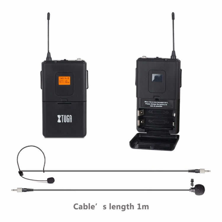 XTUGA A400-HB Professional 4-Channel UHF Wireless Microphone System with 2 Handheld & 2 Headset Microphone(AU Plug) - Microphone by XTUGA | Online Shopping South Africa | PMC Jewellery | Buy Now Pay Later Mobicred