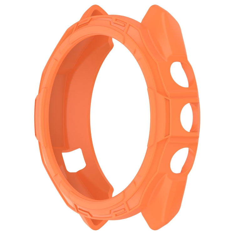 For Garmin Approach S70 47mm Armor Hollow Watch Protective Case(Orange) - Watch Cases by PMC Jewellery | Online Shopping South Africa | PMC Jewellery