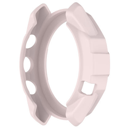 For Garmin Approach S70 47mm Armor Hollow Watch Protective Case(Light Pink) - Watch Cases by PMC Jewellery | Online Shopping South Africa | PMC Jewellery