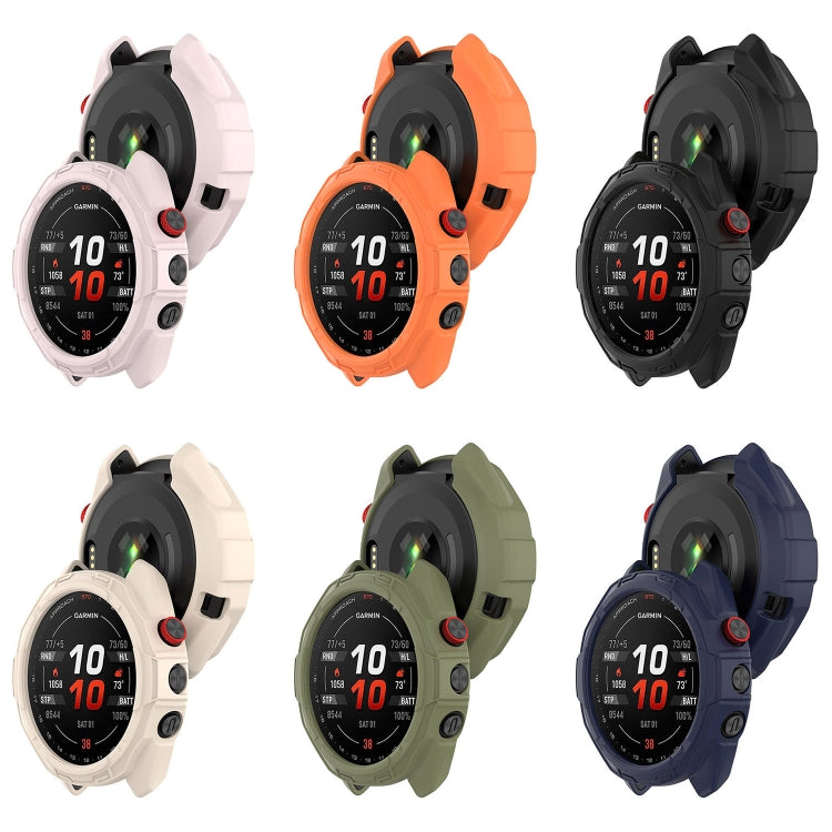 For Garmin Approach S70 47mm Armor Hollow Watch Protective Case(Starlight Color) - Watch Cases by PMC TechLife | Online Shopping South Africa | PMC TechLife