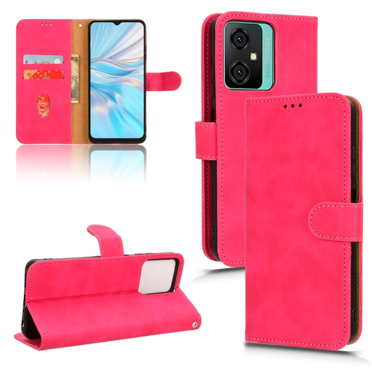 For Blackview OSCAL C70 Skin Feel Magnetic Flip Leather Phone Case(Rose Red) - More Brand by PMC Jewellery | Online Shopping South Africa | PMC Jewellery