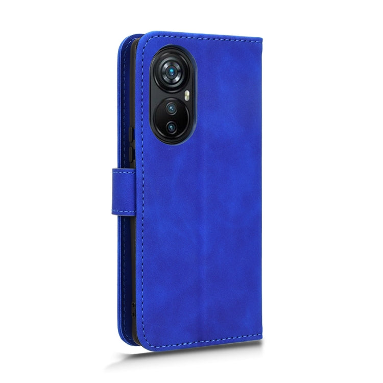 For Blackview A200 Pro Skin Feel Magnetic Flip Leather Phone Case(Blue) - More Brand by PMC TechLife | Online Shopping South Africa | PMC TechLife | Buy Now Pay Later Mobicred