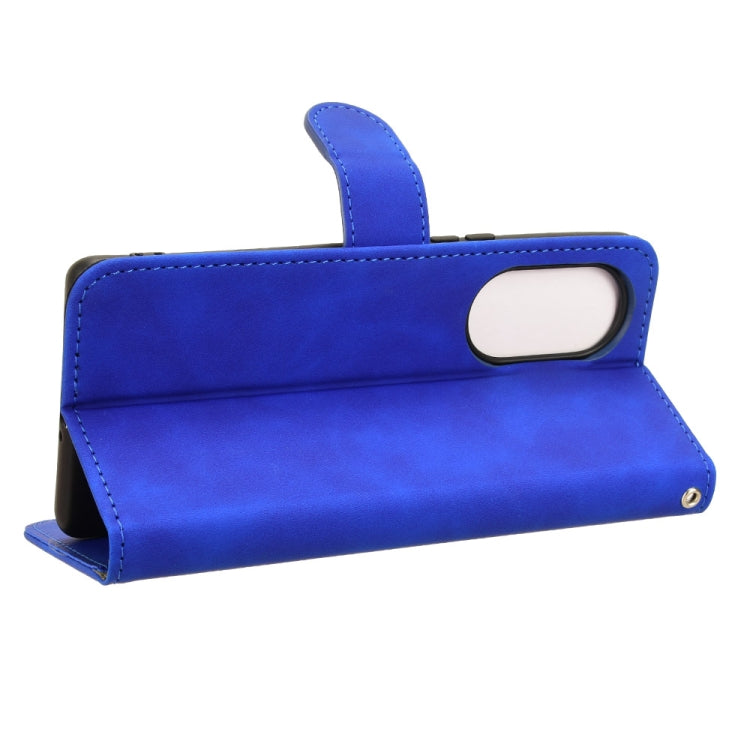 For Blackview A200 Pro Skin Feel Magnetic Flip Leather Phone Case(Blue) - More Brand by PMC TechLife | Online Shopping South Africa | PMC TechLife | Buy Now Pay Later Mobicred