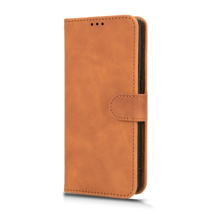 For Blackview A200 Pro Skin Feel Magnetic Flip Leather Phone Case(Brown) - More Brand by PMC Jewellery | Online Shopping South Africa | PMC Jewellery