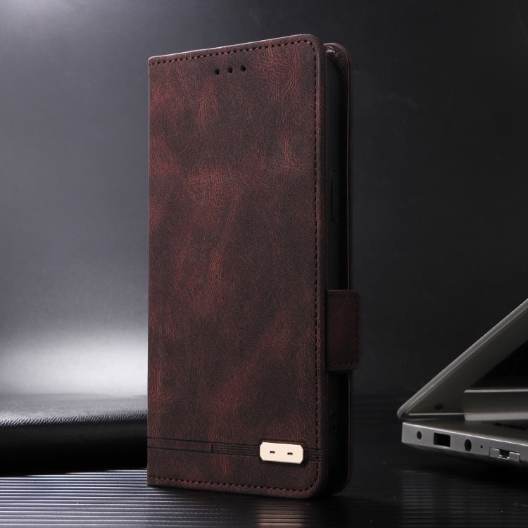 For Nothing Phone 2a Magnetic Clasp Leather Phone Case(Brown) - More Brand by PMC TechLife | Online Shopping South Africa | PMC TechLife | Buy Now Pay Later Mobicred