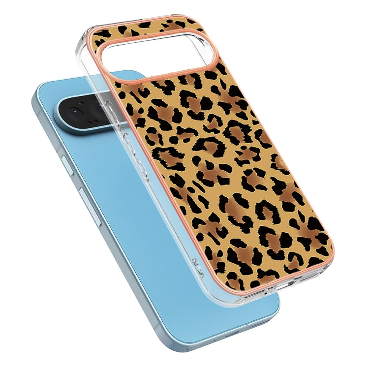 For Google Pixel 9 Pro XL Electroplating Dual-side IMD Phone Case(Leopard Print) - Google Cases by PMC TechLife | Online Shopping South Africa | PMC TechLife | Buy Now Pay Later Mobicred