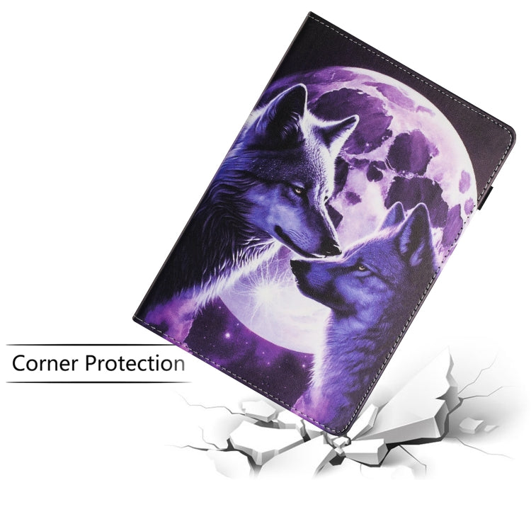 For Amazon Kindle Fire HD 8 2020 2022 Sewing Litchi Texture Smart Leather Tablet Case(Wolf) - Amazon by PMC TechLife | Online Shopping South Africa | PMC TechLife | Buy Now Pay Later Mobicred