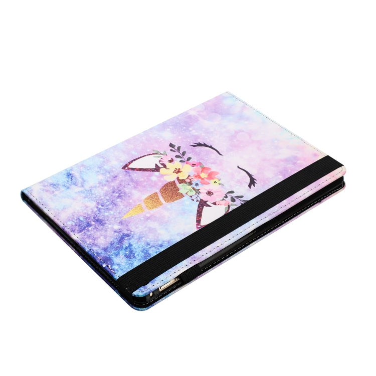 For Lenovo M10 Plus Sewing Litchi Texture Smart Leather Tablet Case(Smiling Face) - Lenovo by PMC TechLife | Online Shopping South Africa | PMC TechLife | Buy Now Pay Later Mobicred