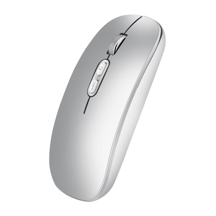 HXSJ M103 1600DPI 2.4GHz Wireless Rechargeable Mouse(Silver) - free shipping - PMC TechLife - Order now!