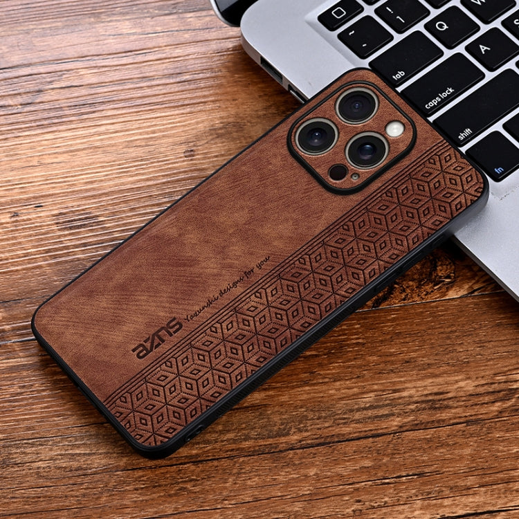 For iPhone 16 Pro Max AZNS 3D Embossed Skin Feel Phone Case(Brown) - iPhone 16 Pro Max Cases by AZNS | Online Shopping South Africa | PMC Jewellery | Buy Now Pay Later Mobicred