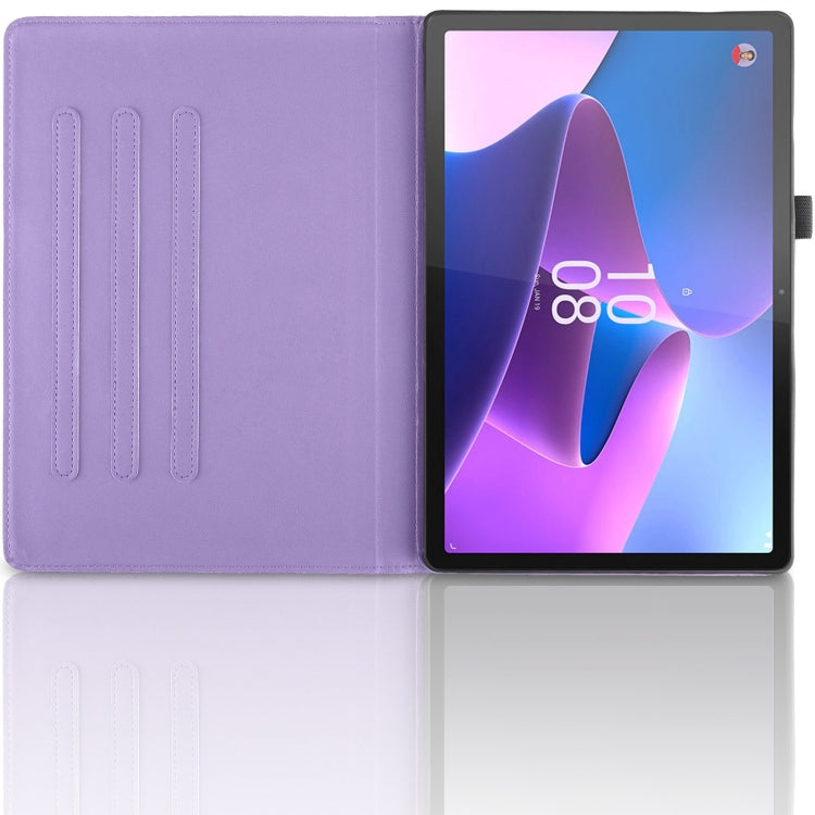 For Lenovo Xiaoxin Pad 11 2nd 2023 Tree Life Embossed Rotation Leather Tablet Case(Purple) - Lenovo by PMC TechLife | Online Shopping South Africa | PMC TechLife | Buy Now Pay Later Mobicred