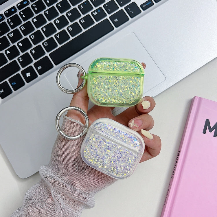 For AirPods 3 Flash Diamond Epoxy Bluetooth Earphone Protective Case(Blue) - For AirPods 3 by PMC Jewellery | Online Shopping South Africa | PMC Jewellery | Buy Now Pay Later Mobicred