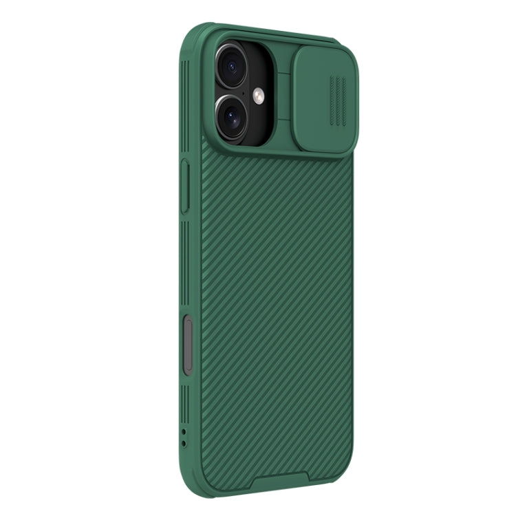 For iPhone 16 NILLKIN CamShield Pro PC Phone Case(Green) - iPhone 16 Cases by NILLKIN | Online Shopping South Africa | PMC Jewellery | Buy Now Pay Later Mobicred