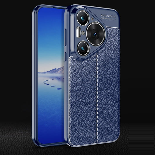 For Huawei Pura 70 Pro / 70 Pro+ Litchi Texture TPU Shockproof Phone Case(Blue) - Huawei Cases by PMC Jewellery | Online Shopping South Africa | PMC Jewellery | Buy Now Pay Later Mobicred