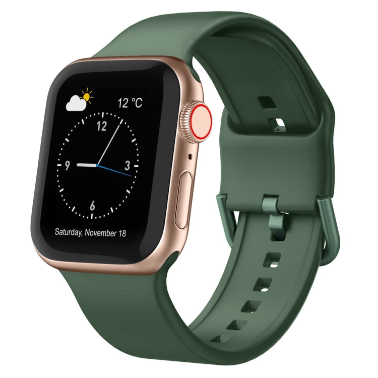 For Apple Watch SE 40mm Pin Buckle Silicone Watch Band(Clover) - free shipping - PMC TechLife - Order now!