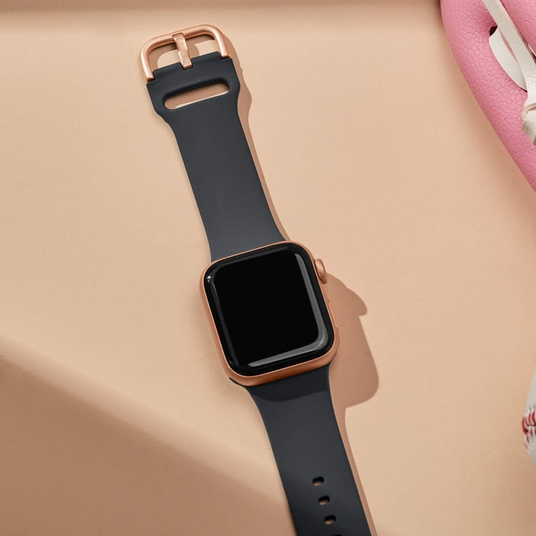 For Apple Watch Series 4 44mm Pin Buckle Silicone Watch Band(Dark Grey) - free shipping - PMC TechLife - Order now!