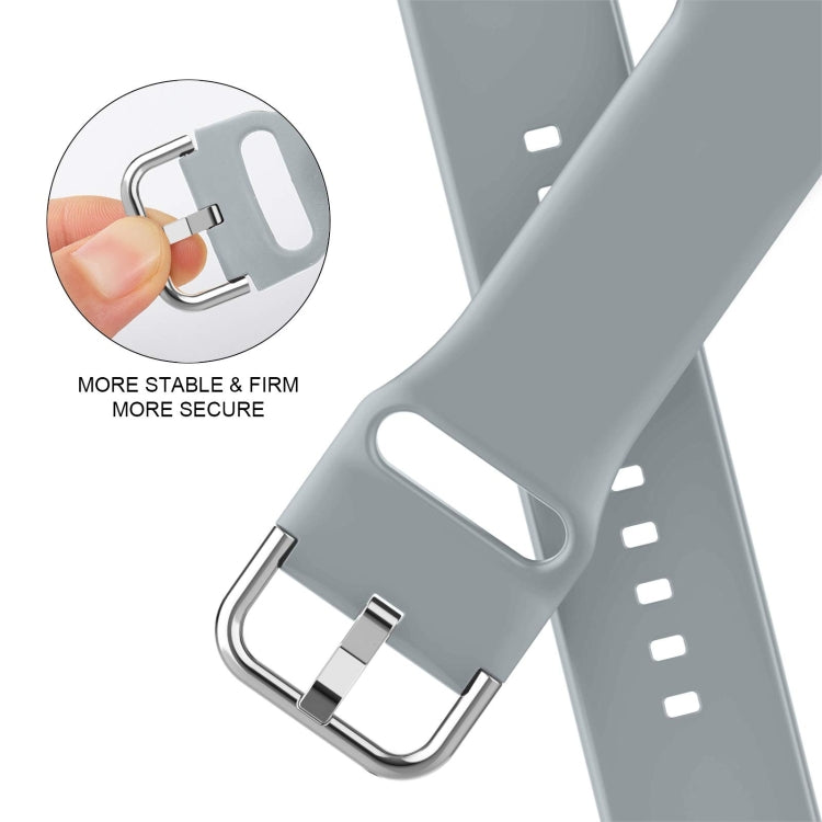 For Apple Watch Series 2 42mm Pin Buckle Silicone Watch Band(Light Grey) - free shipping - PMC TechLife - Order now!