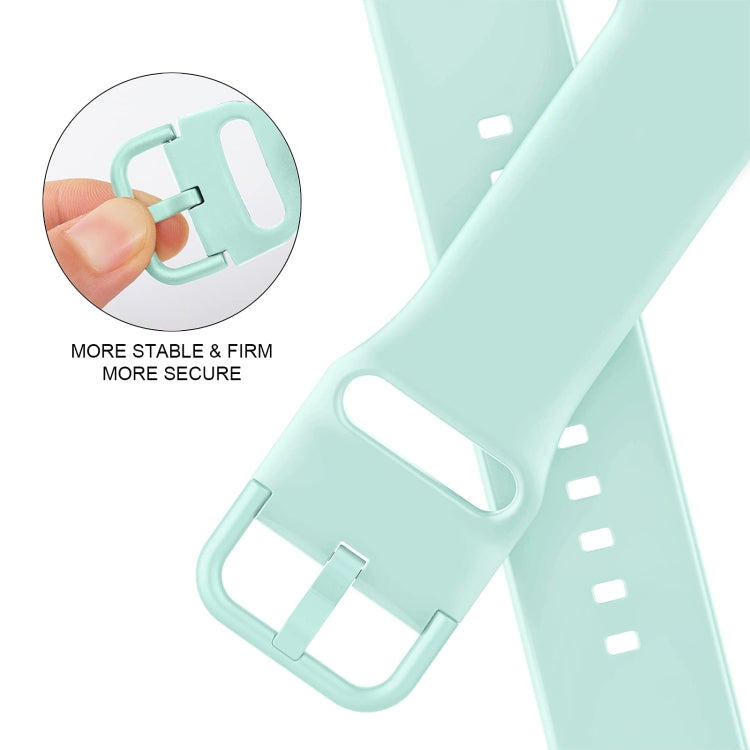 For Apple Watch 42mm Pin Buckle Silicone Watch Band(Mint Green) - free shipping - PMC TechLife - Order now!