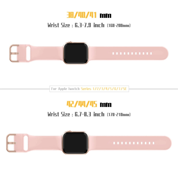 For Apple Watch 38mm Pin Buckle Silicone Watch Band(Pink) - free shipping - PMC TechLife - Order now!